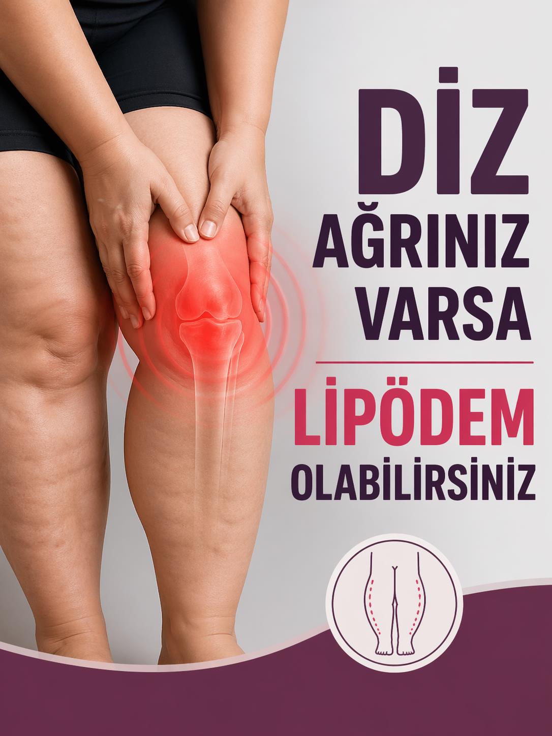 NEDENİ BİLİNMEYEN DİZ AĞRILARININ ALTINDAN ‘LİPÖDEM’ ÇIKABİLİR!