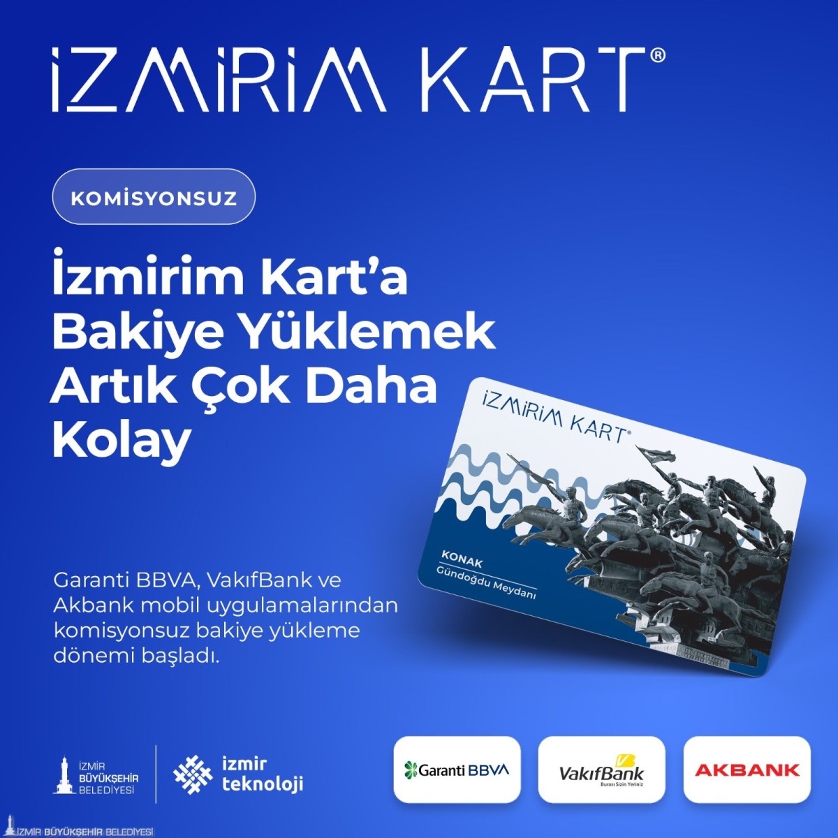 İzmirim Kart’a bakiye yüklemek artık çok daha kolay